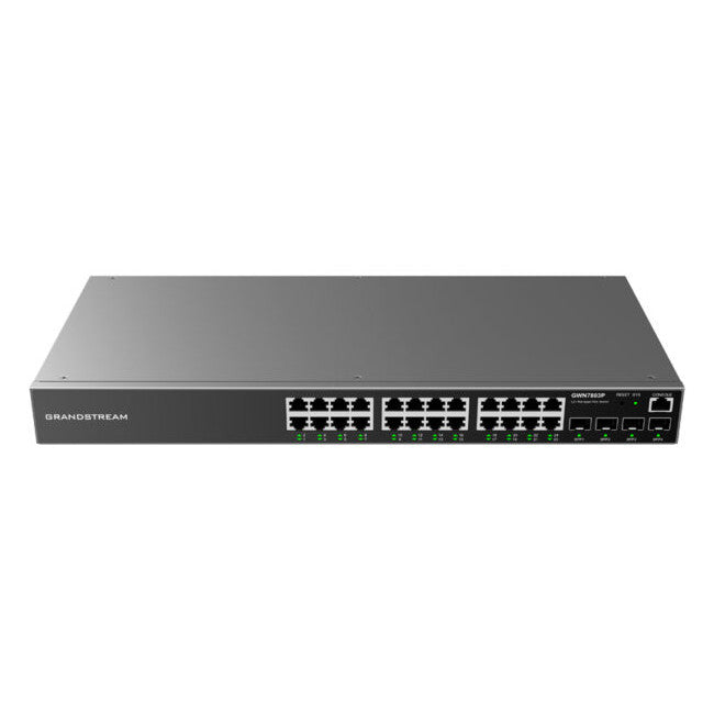 Grandstream GWN7803P 24-Port Gigabit L2+ Managed PoE Network Switch (New)