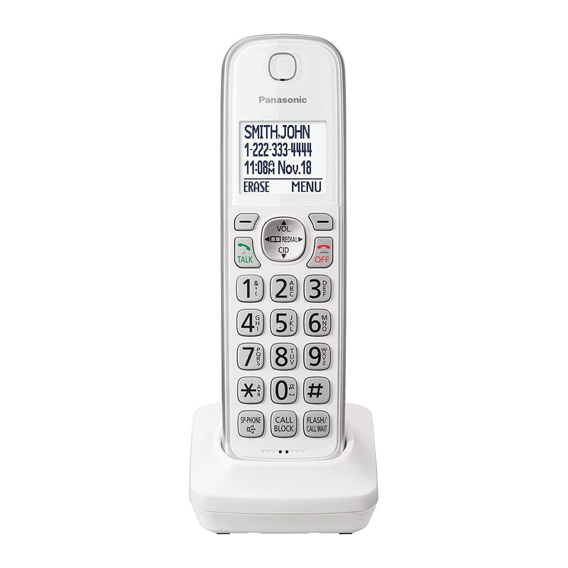Panasonic KX-TGDA63W Cordless Phone Accessory Handset for TGD63X Series (White/New)