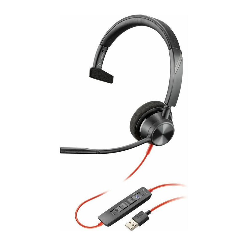 Poly Blackwire 3310 Microsoft Teams Certified USB-A Headset TAA HP 8M3T8AA
