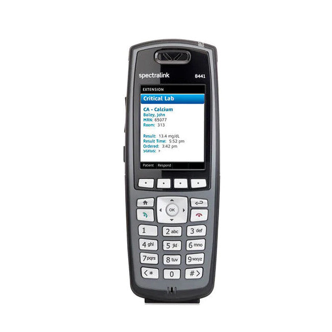 Spectralink 2200-37288-001 8441 WiFi Phone (Black/Refurbished)