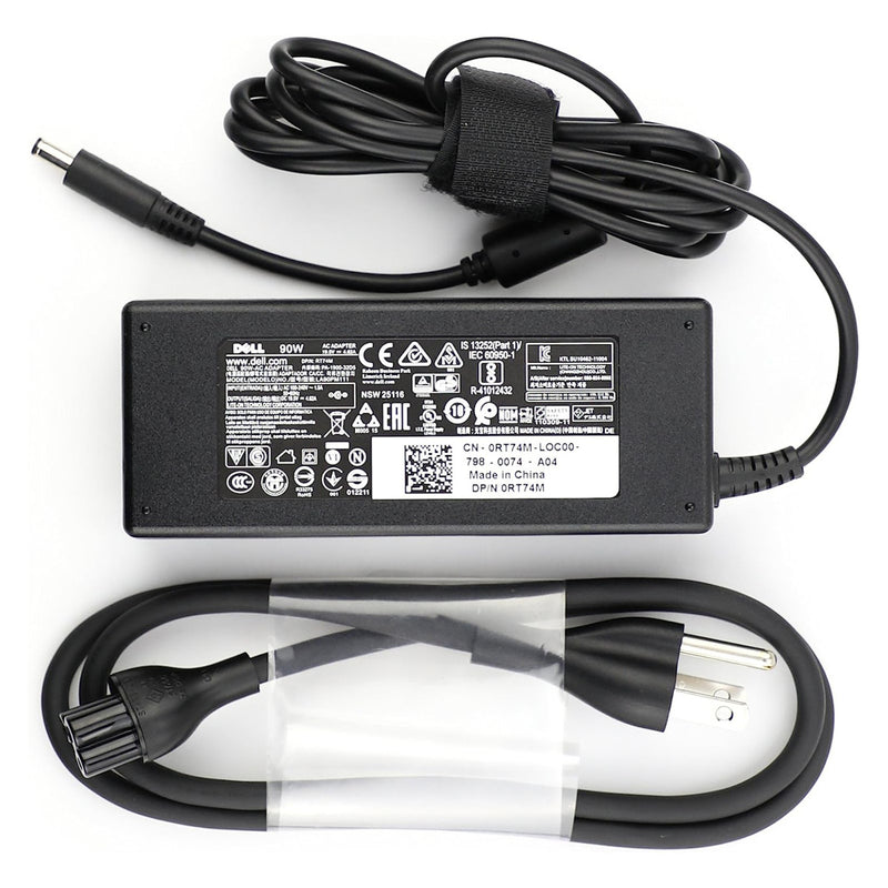 Dell 0RT74M LA90PM111 PA-1900 AC Adapter Charger 19.5V 4.62A 90W for Dell (New)