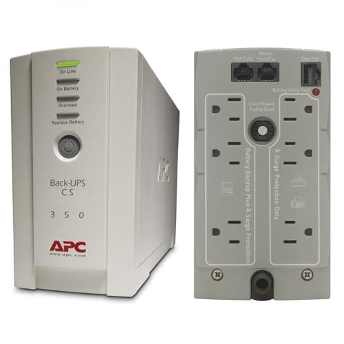 APC CS BK350 350VA 120V Backup Battery UPS