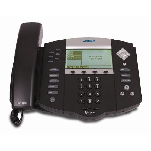Adtran 1202758G1 IP 650 6-line SIP Phone With Exceptional Sound Quality