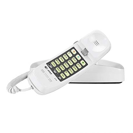 AT&T 210 Trimline Phone With Memory Dialing (White)