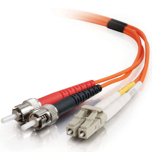 C2G 13532 10ft OM1 LC-ST Duplex Multimode PVC Fiber Optic Cable