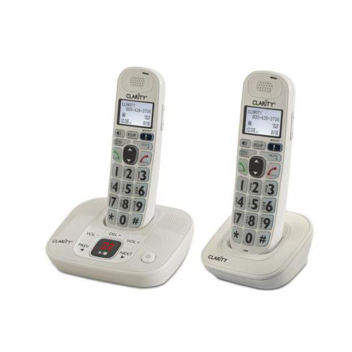 Clarity D712C 2-Handset Cordless Phone with Up to 30dB Amplification