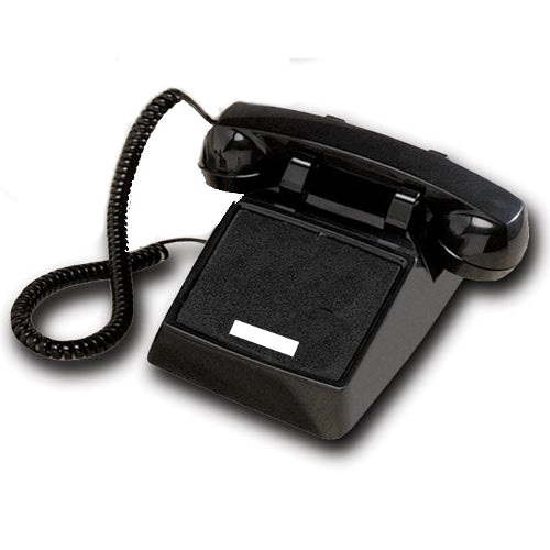 Cortelco 250000-VBA-NDL No Dial Desk Phone (Black)