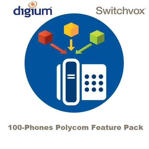 Digium 1SWXPPFPPCOM100 Switchvox 100-Phones Polycom Feature Pack