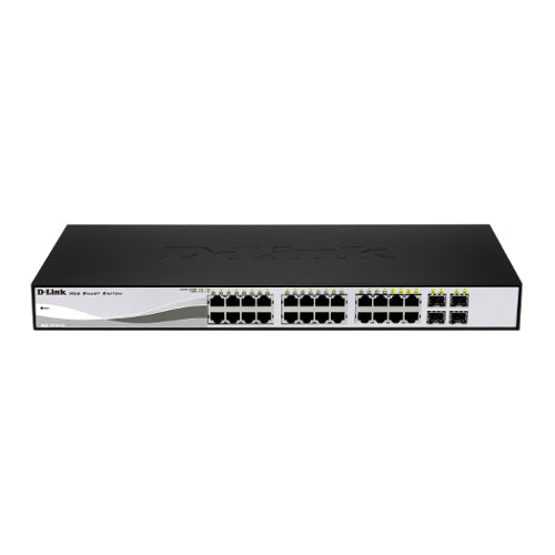 D-Link DGS-1210-28P 28-Port PoE Gigabit Smart Switch Including 4 Combo SFP Ports