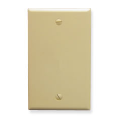 ICC IC630EB0IV Blank Flush Wall Plate (Ivory)