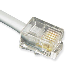 ICC Telephone Line Cord 6P4C 25 Ft. (Grey)