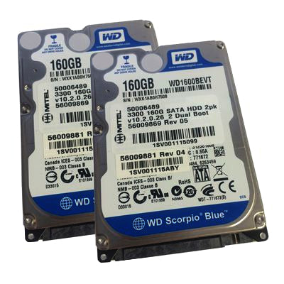Mitel 3300 50006489 160GB SATA HDD Hard Drives, 2-Pack (Refurbished)