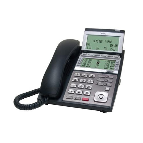 NEC UX5000 0910056 IP3NA-8LTXH DG-32e Desi-less Display Phone (Black/Refurbished)