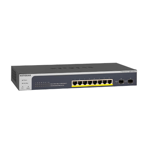 Netgear ProSafe GS510TLP-100NAS 8-Port Gigabit Ethernet PoE+ Switch with 2 SFP Ports