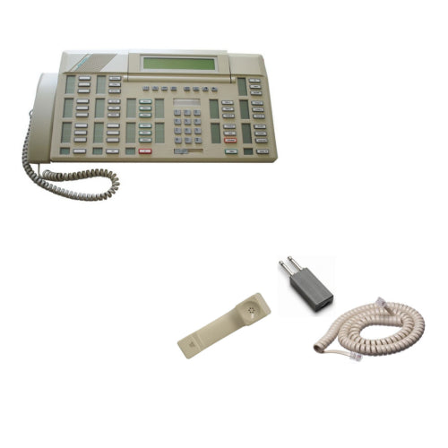 Nortel Meridian M2250 Receptionist Console NT6G00 with Handset Kit (Ash/Refurbished)