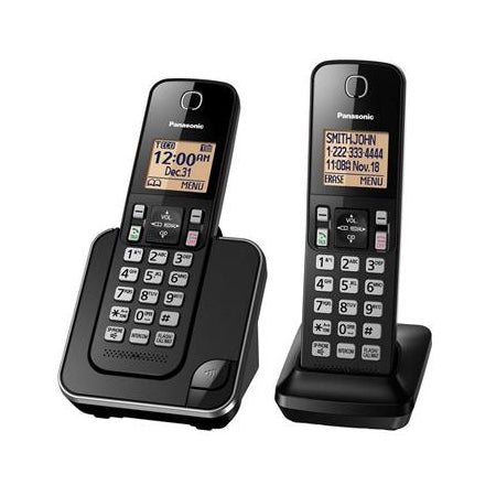 Panasonic KX-TGC352B Expandable Cordless Phone with 2 Handsets