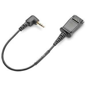 Plantronics 64279-02 2.5mm to 90 Degree Quick Disconnect Headset Adapter Cable HP 85S11AA