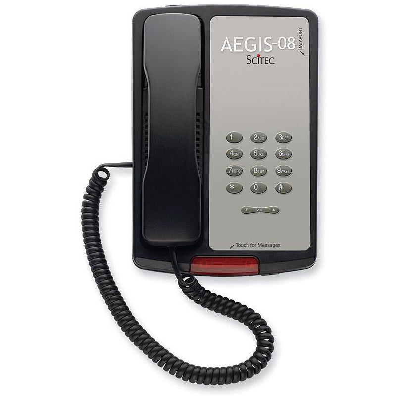 Scitec Aegis 88052 5S-08 Single-Line Phone (Black)