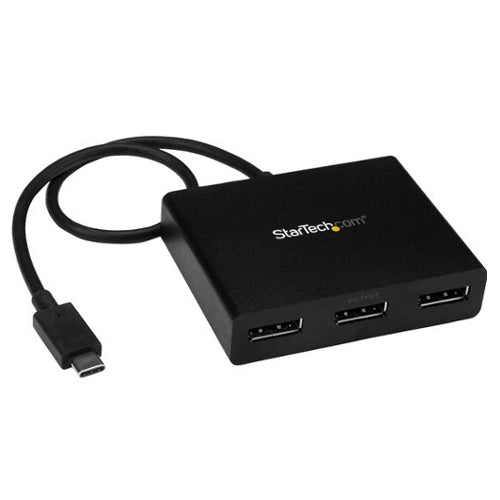 StarTech MSTCDP123DP 3-Port USB-C DisplayPort Adapter