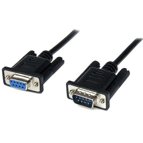 StarTech SCNM9FM1MBK 1m DB9 RS232 Serial Null Modem Cable Female/Male (Black)