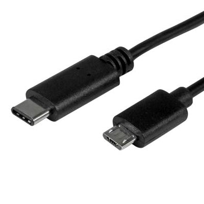 StarTech USB2CUB1M 3 ft USB-C to Micro B USB 2.0 Cable Male/Male