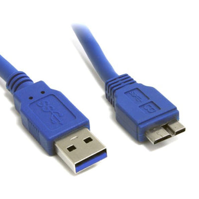 StarTech USB3SAUB3 3 ft A to Micro B USB 3.0 Cable Male/Male (Blue)