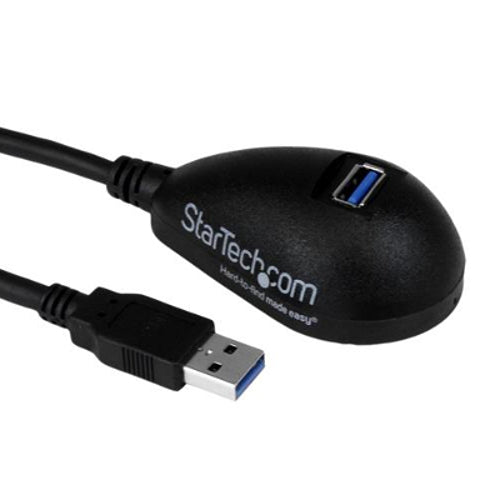 StarTech USB3SEXT5DKB 5 ft Desktop A to A USB 3.0 Extension Cable Male/Female