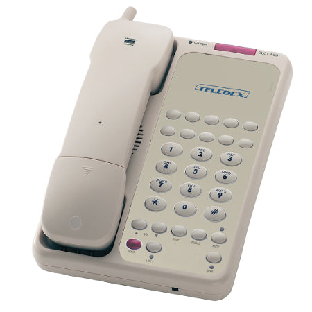 Teledex OPL95339 Opal DCT1910 Single-Line Cordless 10-Guest Key Hospitality Phone