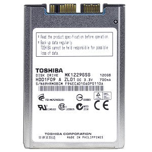 Toshiba MK1229GSG 1.8 inch 120GB uSATA Hard Disk Drive (Refurbished)