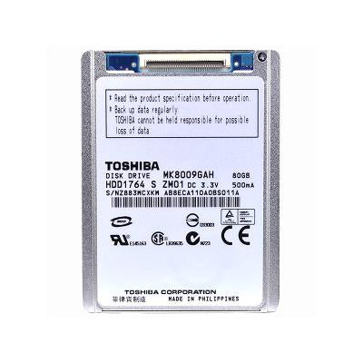 Toshiba MK8009GAH 1.8 inch 80GB ZIF Hard Disk Drive (Refurbished)
