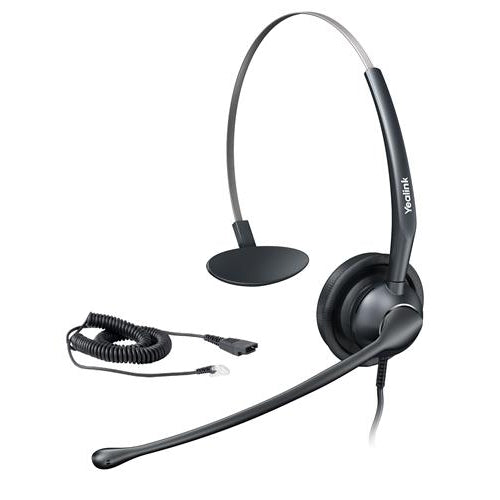 Yealink YHS33 Wideband Monaural Headset with Quick Disconnect Cord