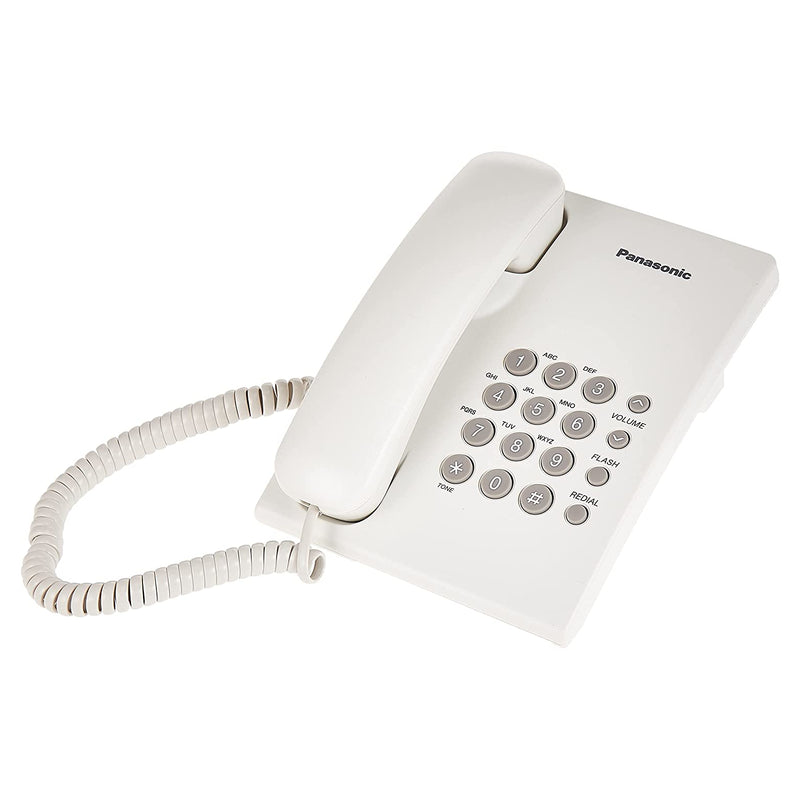 Panasonic KX-TS500MX Single-Line Corded Phone (White/New)