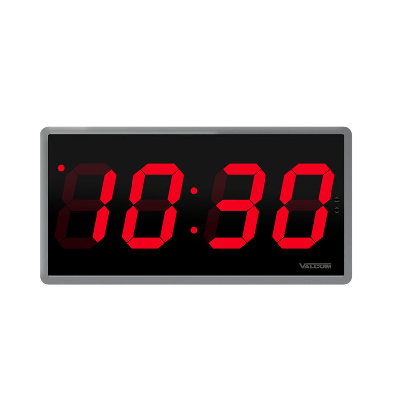 Valcom V-D2440B Digital Clock 4 Inch & Wired 24V (New)