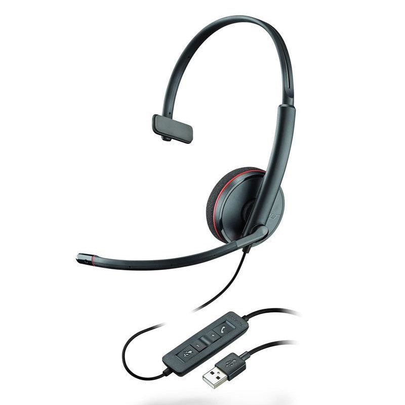 Plantronics 209744-104 Blackwire C3210 USB-A Black Headset (New)