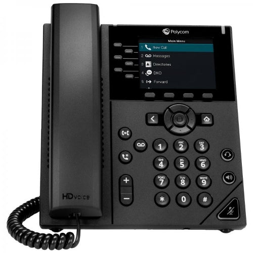 Polycom VVX 350 2200-48830-025 6-Line IP Phone (Refurbished)