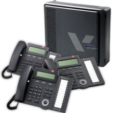 Vertical Vodavi 4003-13 SBX IP R3 3x8 Basic KSU and Three 24 Button Phones (Refurbished)