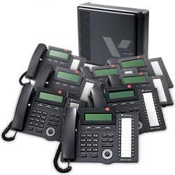 Vertical Vodavi 4003-30 SBX IP R3 6x16 Basic KSU and Eight 24 Button Phones (Refurbished)