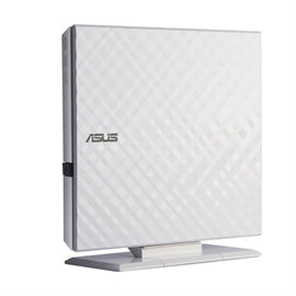 ASUS Slim DVDRW SDRW-08D2S-U WHT G AS 8X USB White for PC Mac and Laptop (New)