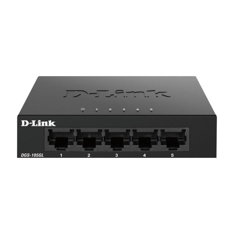 D-Link DGS-105GL 5-Port Gigabit Metal Unmanaged Desktop Switch (New)