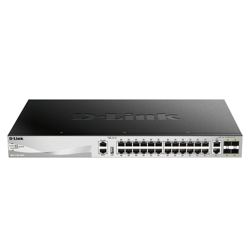 D-Link DGS-3130-30TS 30-Port Lite Layer 3 Stackable Managed Gigabit Switch (New)