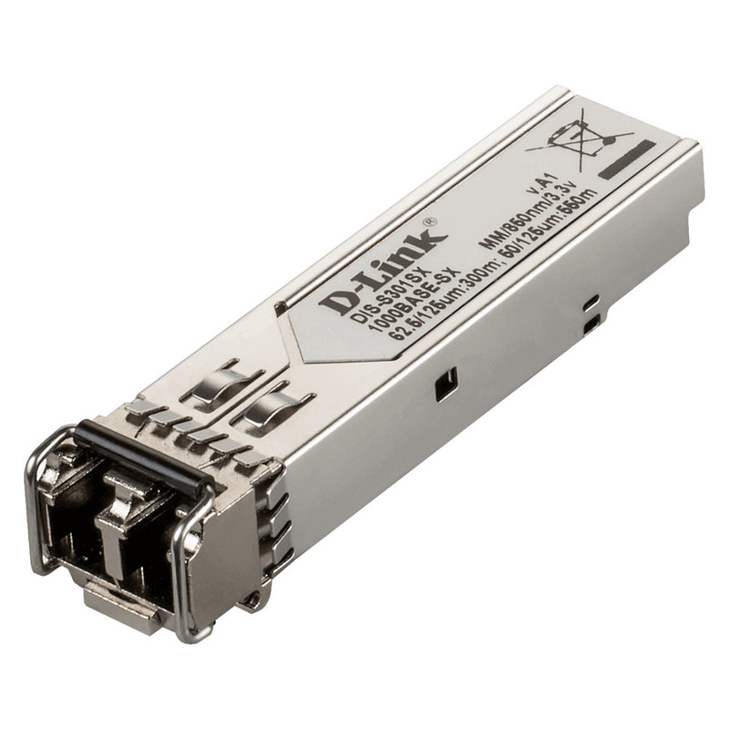 D-Link DIS-S301SX 1-Port Mini-GBIC SFP to 1000BaseSX Multi Mode 550M Fiber Transceiver (New)