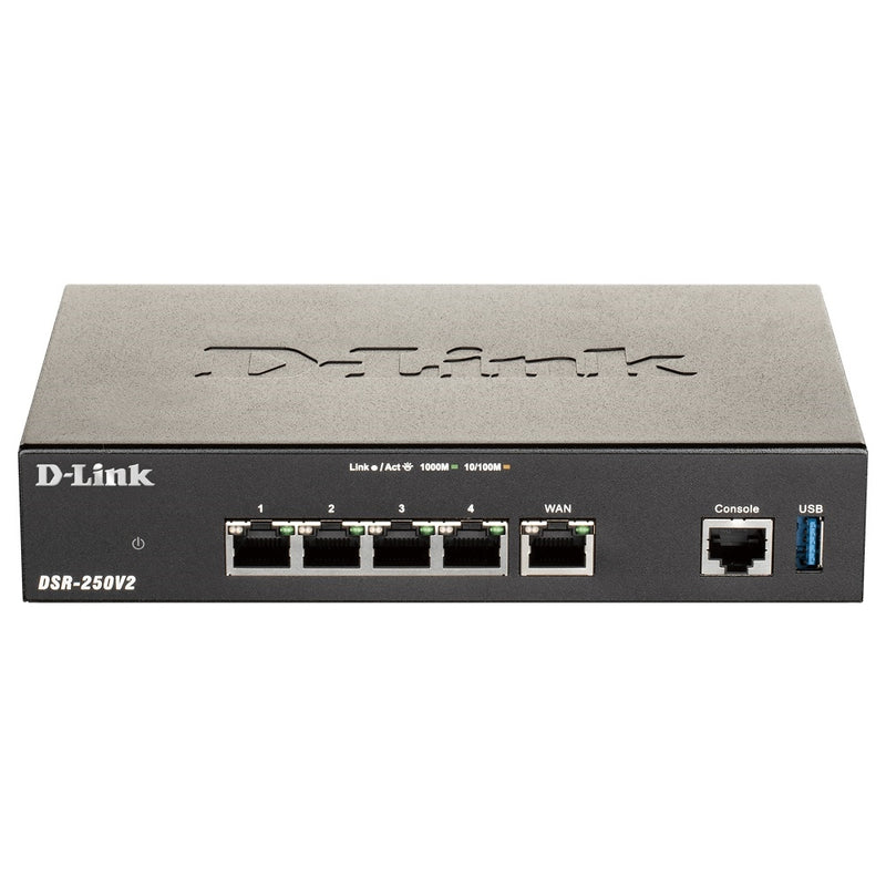 D-Link DSR-250V2 5-Gigabit Port VPN Router (New)