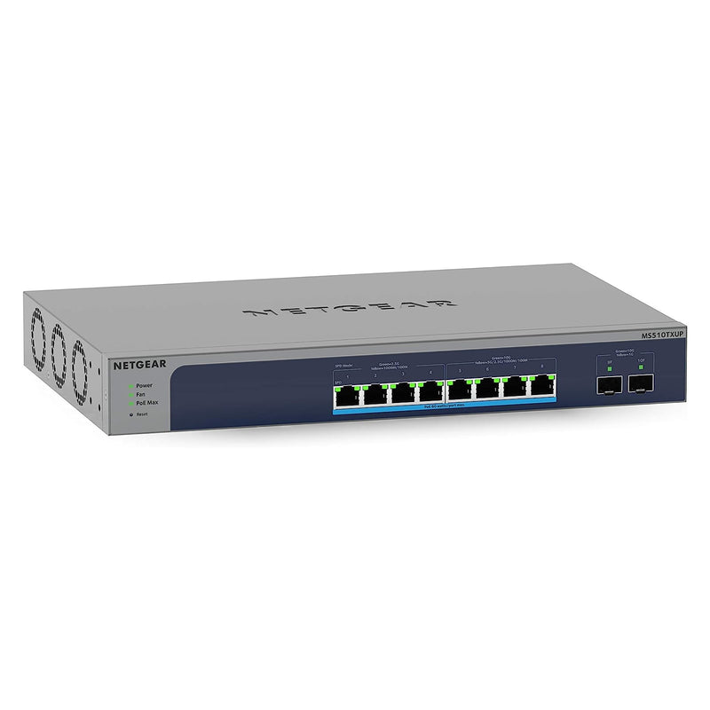 Netgear MS510TXUP-100NAS 10-Port Ultra60 PoE 10G Multi-Gigabit Ethernet Smart Switch (New)