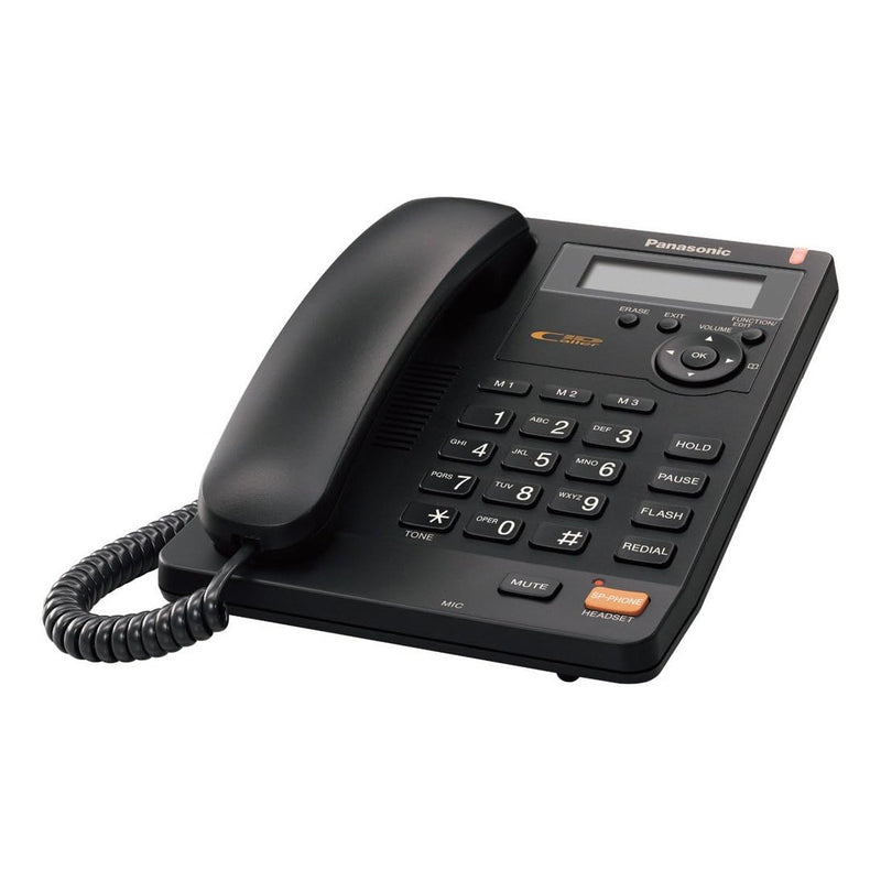 Panasonic KX-TS600B Single-Line Caller ID Speakerphone (Black/Refurbished)