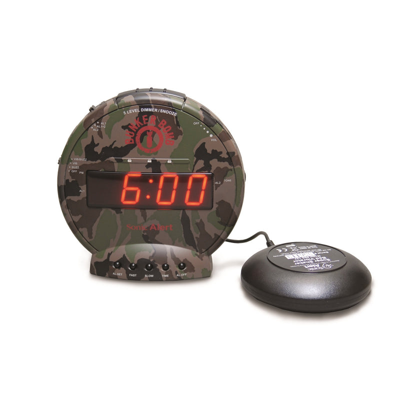 Sonic Bomb SBC575SS Bunker Alarm Clock (New)