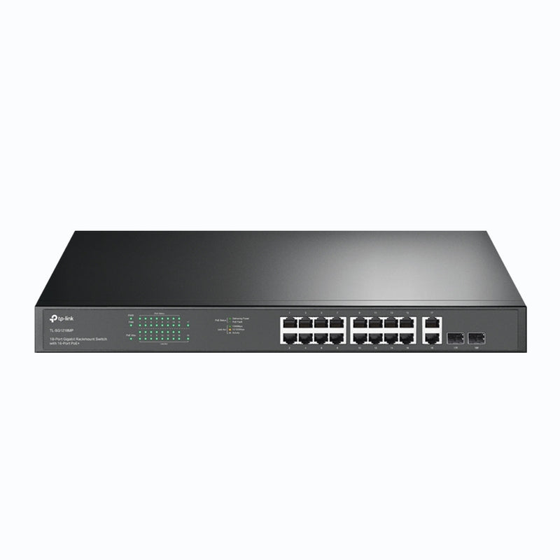 TP-Link TL-SG1218MP 18-Port Gigabit Rackmount Switch with 16 PoE+ (New)