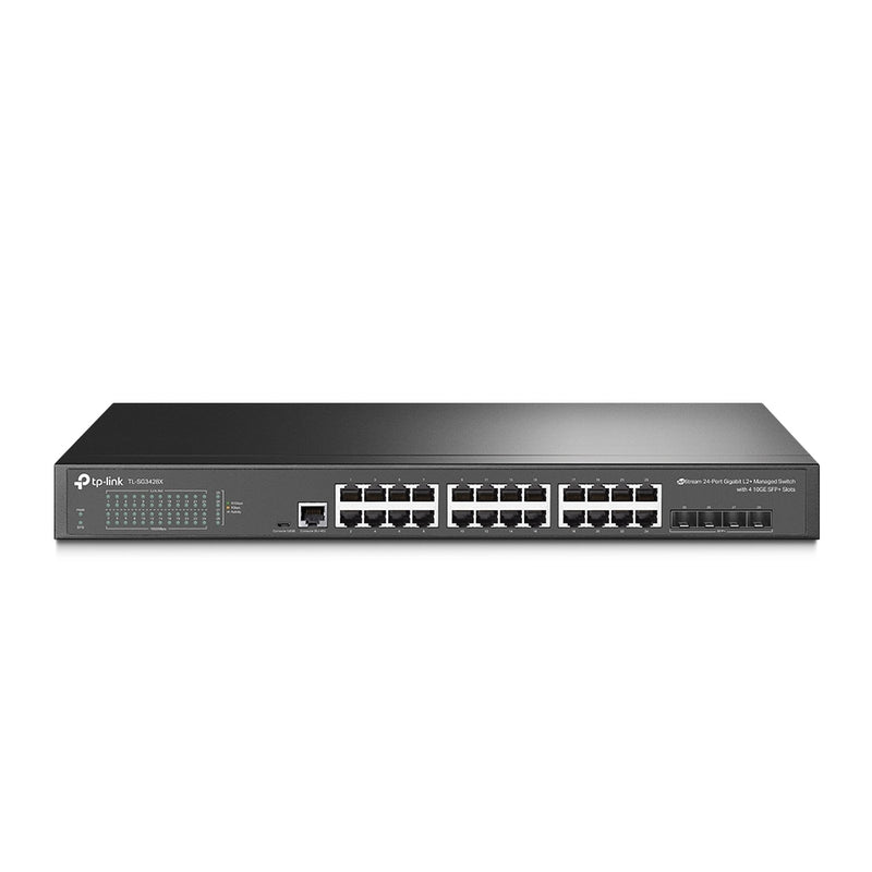 TP-Link TL-SG3428X JetStream 24-Port Gigabit L2+ Managed Switch with 4 10GE SFP+ Slots (New)