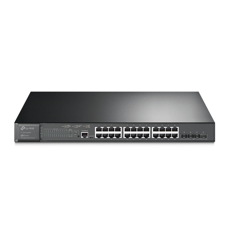 TP-Link TL-SG3428XMP JetStream 24-Port Gigabit and 4-Port 10GE SFP+ L2+ Managed Switch with 24-Port PoE+ (New)