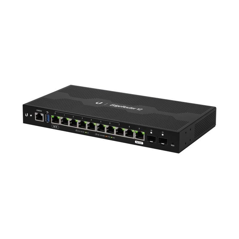 Ubiquiti ER-12P 12-Port Layer 2 Gigabit SFP Router with 2-Pair 24V PoE EdgeRouter (New)