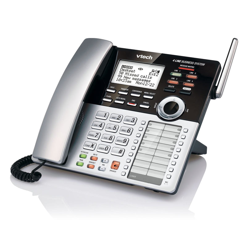 VTech CM18245 Extension Deskset for CM18845 Small Business Office Phone System (Silver Black/New)